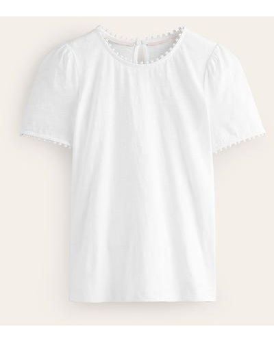 Boden Ali Jersey T-shirt - White