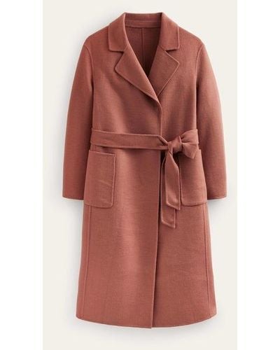 Boden Bristol Wool-blend Coat - Red