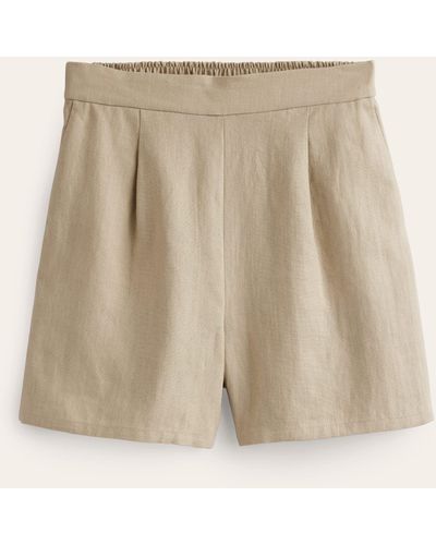 Boden Hampstead Linen Shorts - Natural