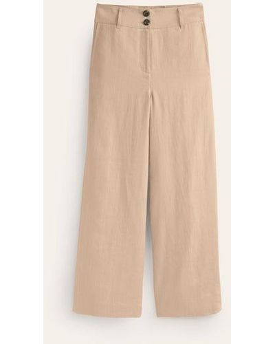 Boden Westbourne Cropped Linen Pants - Natural