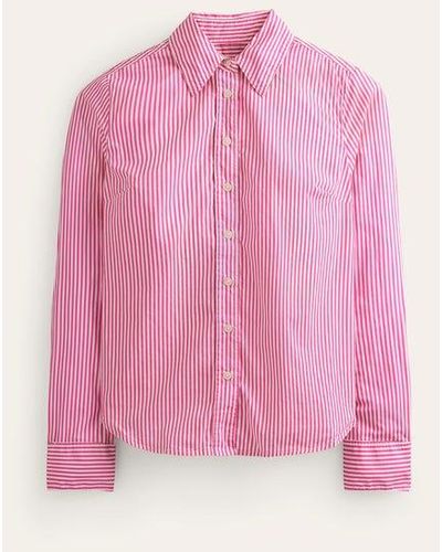 Boden Sienna Cotton Shirt - Pink