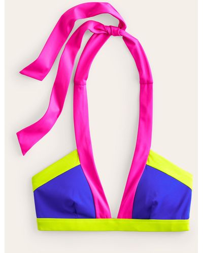 Boden Ithaca Halter Bikini Top - Pink