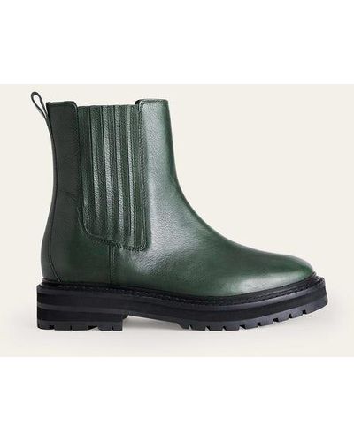 Boden Sadie Chunky Chelsea Boots - Green