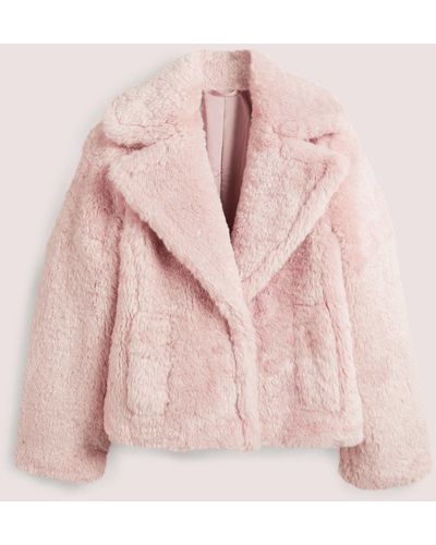 Boden Fur Jacket - Pink