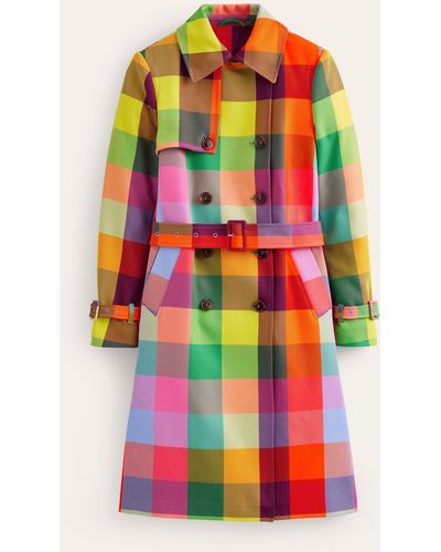 Boden Trench-coat fluo à ceinture - Blanc