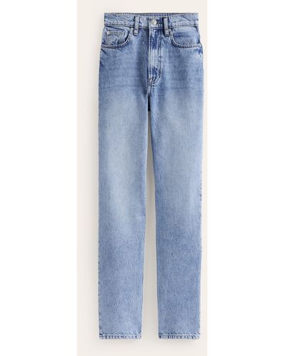 Boden High Rise Straight Jeans - Blue