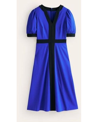 Boden Philippa Ponte Midi Dress - Blue
