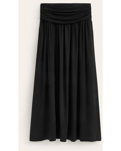 Boden Rosaline Jersey Skirt - Black