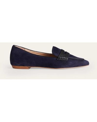 Boden Pointed Loafers - Blue