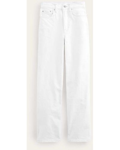 Boden High Rise '90s Tapered Jeans - White