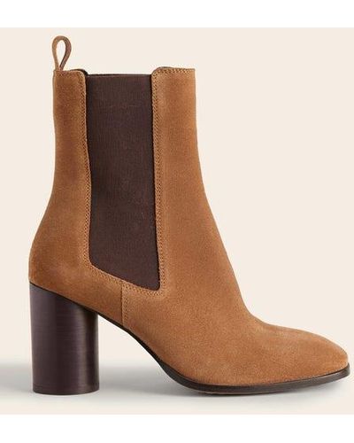 Boden Heeled Chelsea Boots - Brown