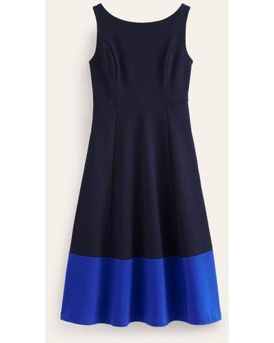 Boden Scarlet Ottoman Ponte Dress - Blue