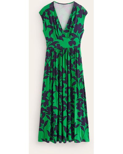 Boden Vanessa Wrap Jersey Maxi Dress - Green