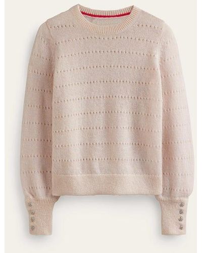 Boden Fluffy Textured Sweater - Natural