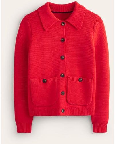 Boden Emily Wool Blend Cardigan - Red