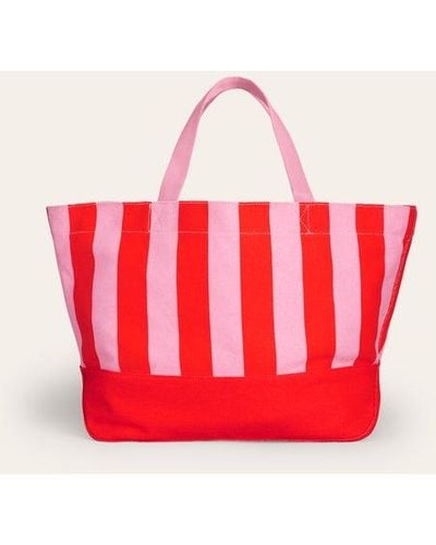 Boden Relaxed Canvas Tote Bag - Red