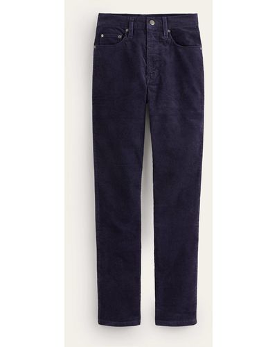 Boden Schmale cord-jeans mit geradem bein - Blau