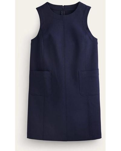 Boden Pocket Detail Mini Shift Dress - Blue