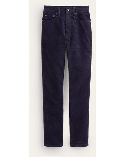 Boden Corduroy Slim Straight Jeans - Blue