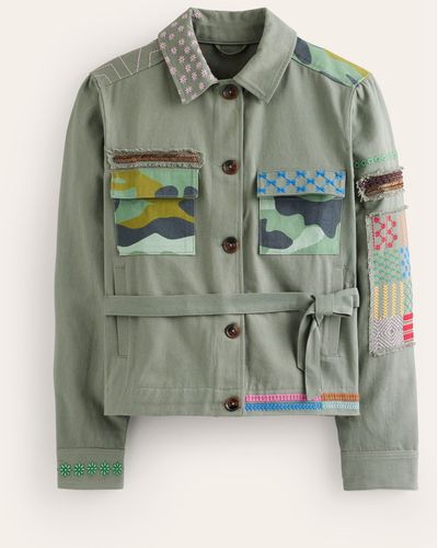 Boden Islington Camo Jacket - Green