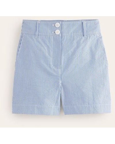 Boden Westbourne Textured Shorts - Blue