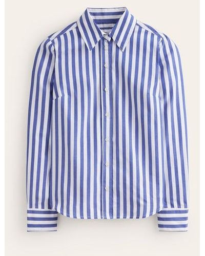 Boden Sienna Cotton Shirt - Blue