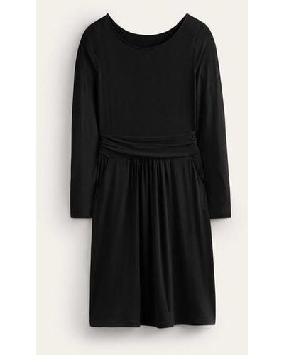 Boden Abigail Jersey Dress - Black
