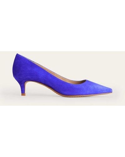 Boden Lara Low-heeled Court Shoes - Purple