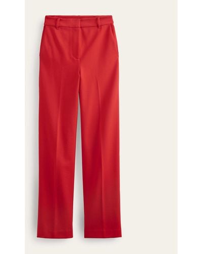 Boden Pimlico Ponte Trousers - Red
