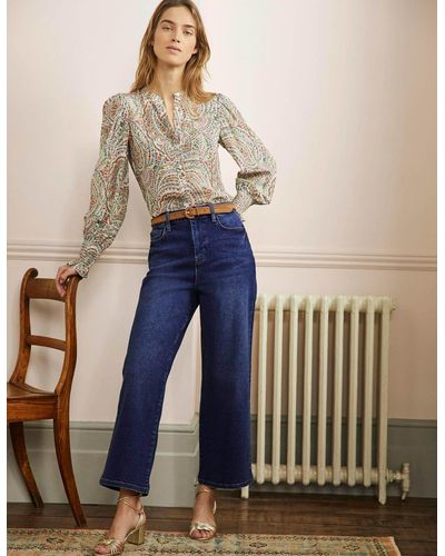 Wide Leg Jeans - Mid Vintage Blue