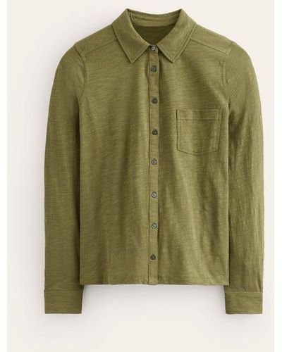 Boden Amelia Jersey Shirt - Green