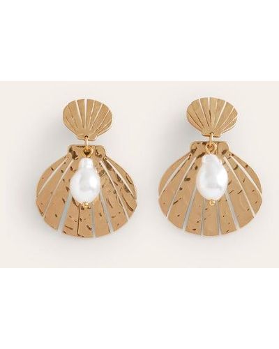 Boden Metal Cut-out Earrings - Natural