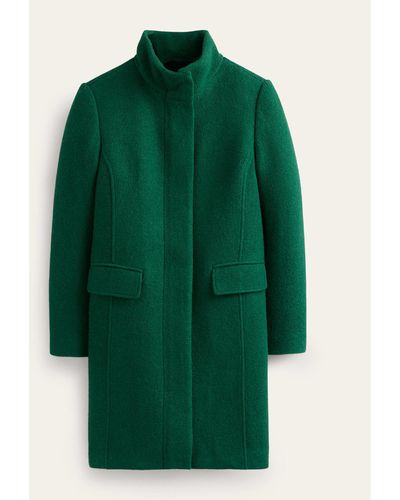 Boden Winchester Textured Coat - Green