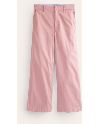 Boden Barnsbury Crop Chino Trousers - Pink