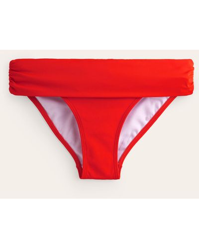 Boden Levanzo bikinihose mit faltendetail - Rot