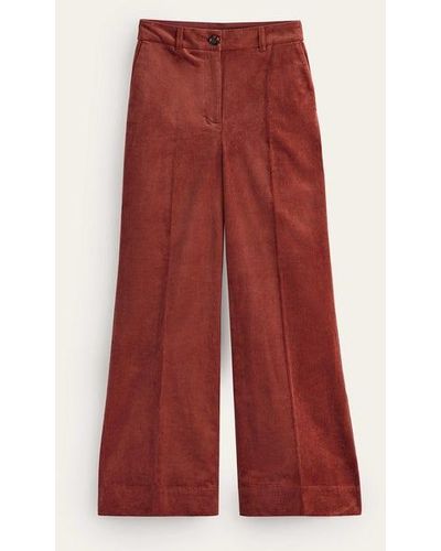 Boden Wide-leg Corduroy Pants - Red