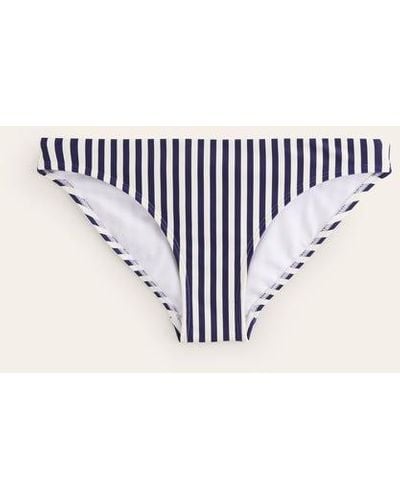 Boden Classic Bikini Bottoms Navy, Ivory Stripe - Blue