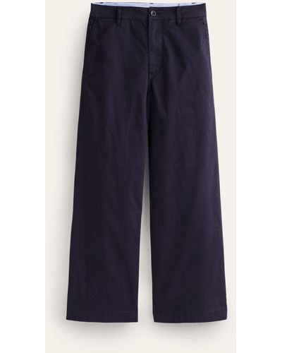 Boden Barnsbury Crop Chino Trousers - Blue