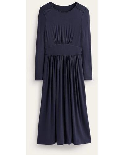 Boden Thea Long Sleeve Midi Dress - Blue