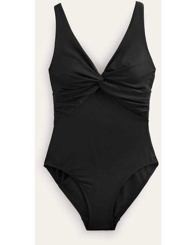 Boden Twist Front Classic Swimsuit - Black