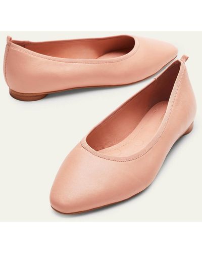 Boden Almond Toe Ballerinas Pink