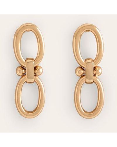 Boden Chunky Oval Chain Earrings - Natural