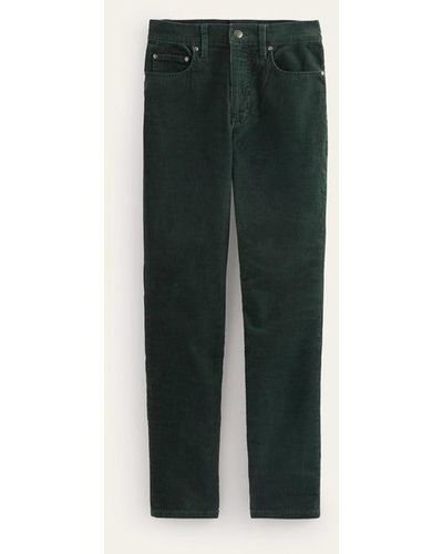 Boden Corduroy Slim Straight Jeans - Green