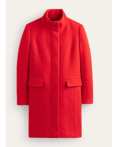 Boden Winchester Textu Coat - Red