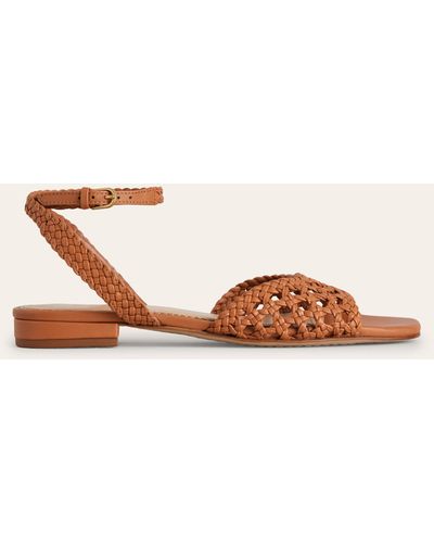 Boden Woven Flat Sandals - Natural