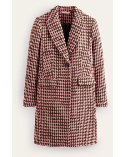 Boden Canterbury Printed Coat - Red