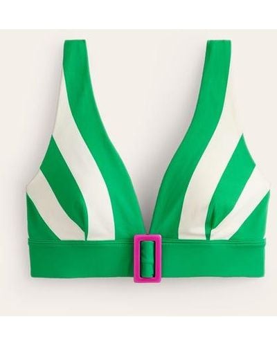 Boden Resin Buckle Bikini Top - Green