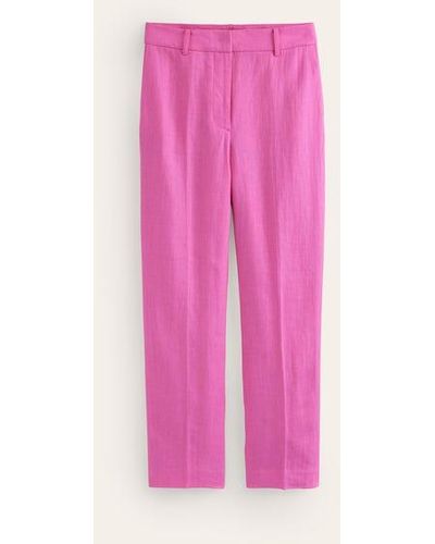 Boden Kew Linen Pants - Pink