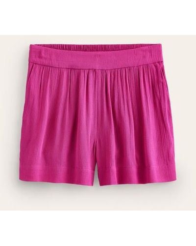 Boden Crinkle Shorts - Pink