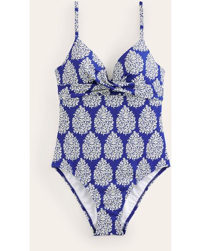 Boden Capri Cup-size Swimsuit - Blue